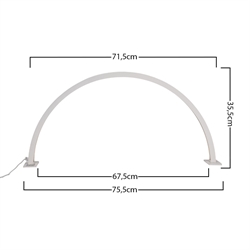 Moon Lampe, LED Bordlampe 35 W, Hvid, Skarpt Lys med rhinsten, GNB
